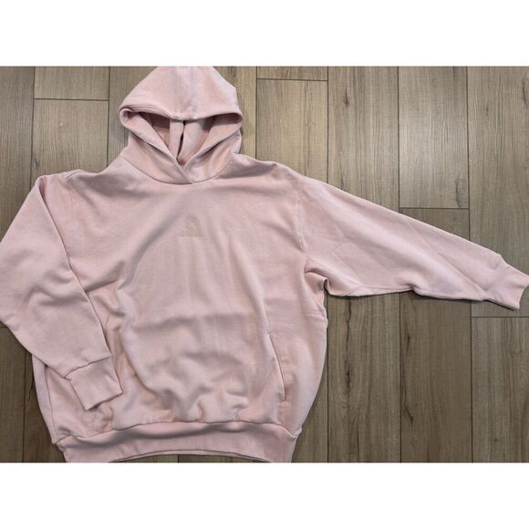 Adidas Hoodie Women's All SZN Fleece Sandy Pink oversized NWT 3xl - Picture 5 of 5